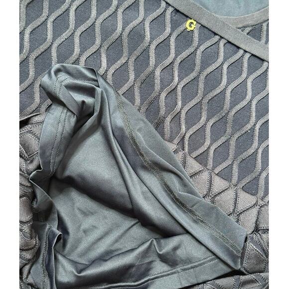 GUESS Genna Diamond Knit Sweater Dress Women's Size L Blackened Blue - Picture 11 of 12